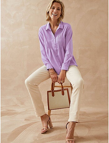 Chemisier effet plastron