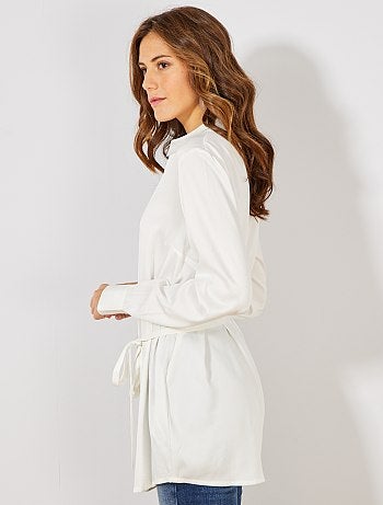 Chemisier effet satiné - Kiabi