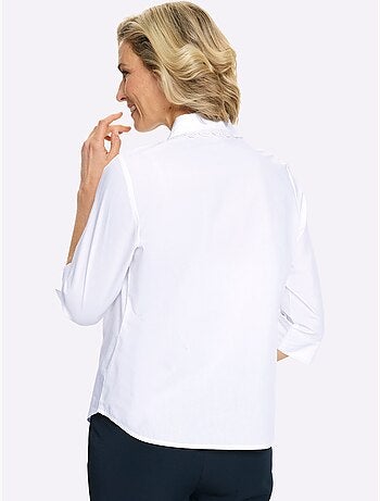 Chemisier empiècement en dentelle - taille standard - moda vilona