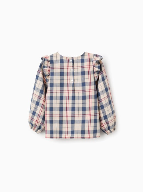 Chemisier en Coton à Carreaux B&S - Kiabi