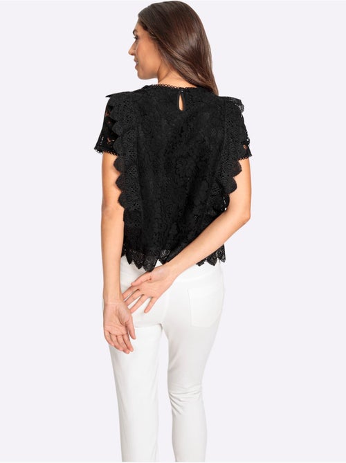 Chemisier En Coton Avec Différents Motifs De Dentelle - Taille Standard - helline - Kiabi