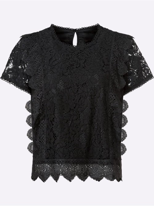 Chemisier En Coton Avec Différents Motifs De Dentelle - Taille Standard - helline - Kiabi