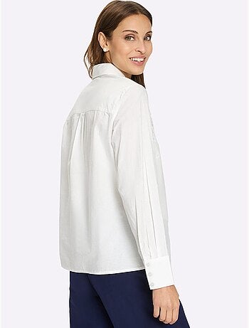 Chemisier En Coton Broderie Doublée De Résille - Taille Standard - Witt
