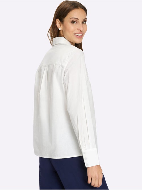 Chemisier En Coton Broderie Doublée De Résille - Taille Standard - Witt - Kiabi Chemisier En Coton Broderie Doublée De Résille - Taille Standard - Witt - Kiabi