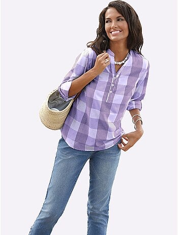 Chemisier En Coton Coupe Droite Flatteuse - Taille Standard - Witt