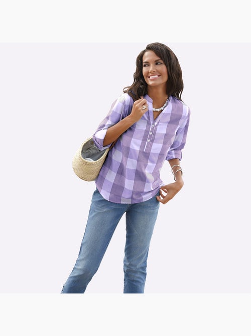 Chemisier En Coton Coupe Droite Flatteuse - Taille Standard - Witt - Kiabi