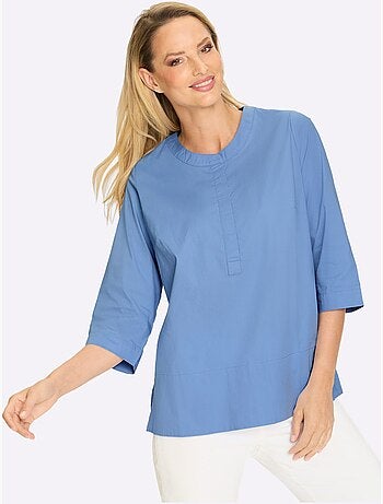 Chemisier En Coton Coupe Moderne - Taille Standard - helline