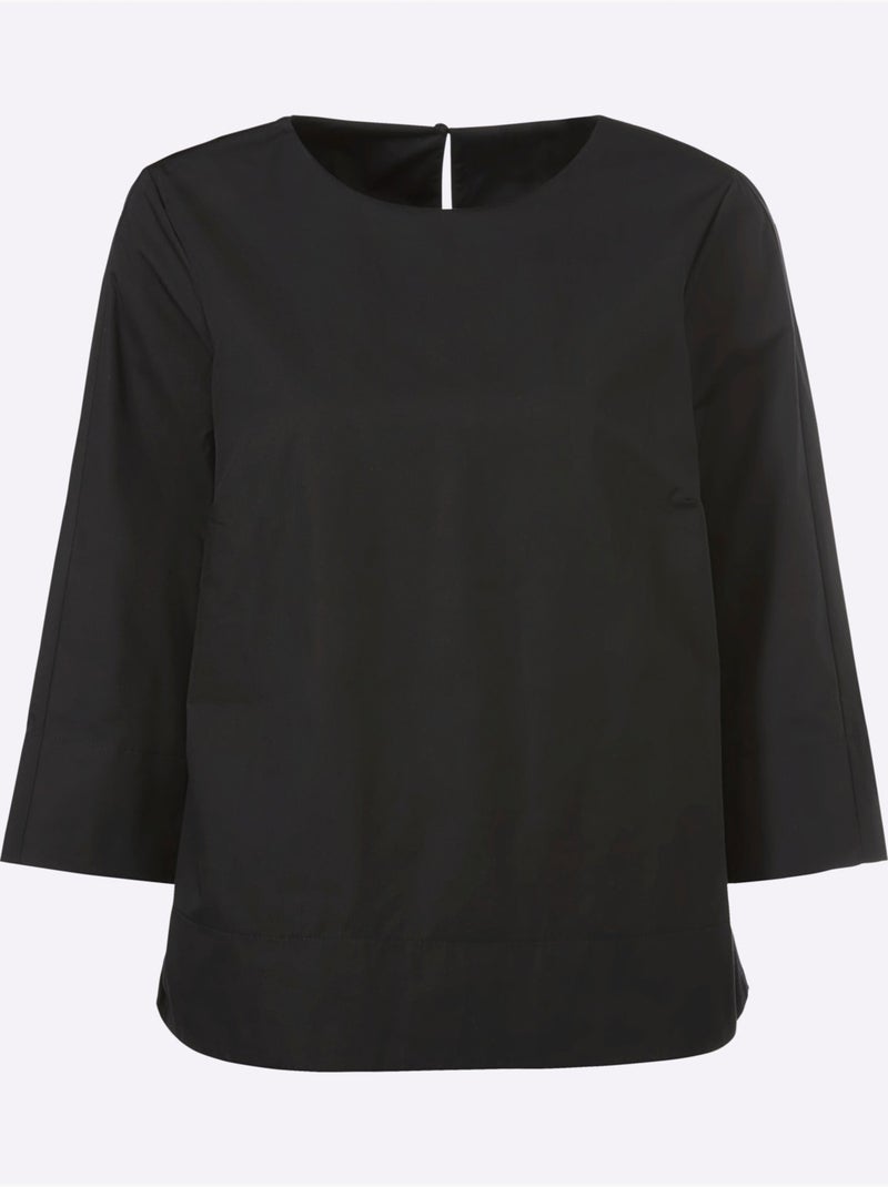 Chemisier En Coton Facile à Assortir - Taille Standard - Helline Noir - Kiabi