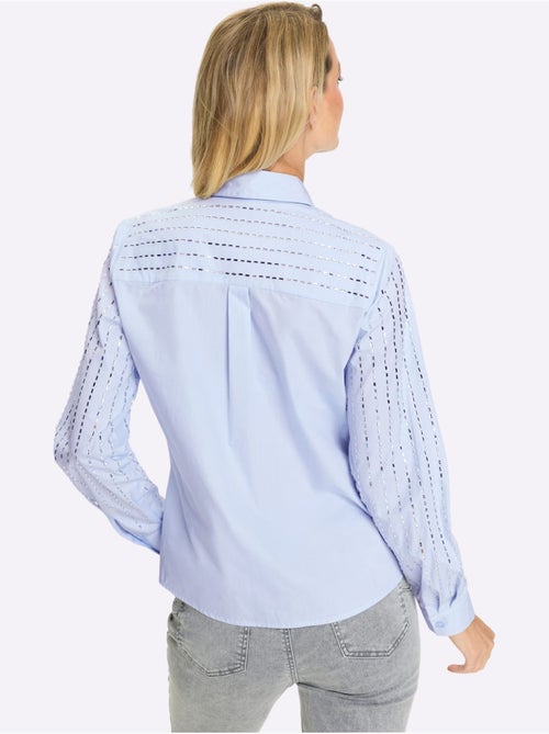 Chemisier En Coton Jolies Pierres Brillantes Fantaisie - Taille Standard - helline - Kiabi