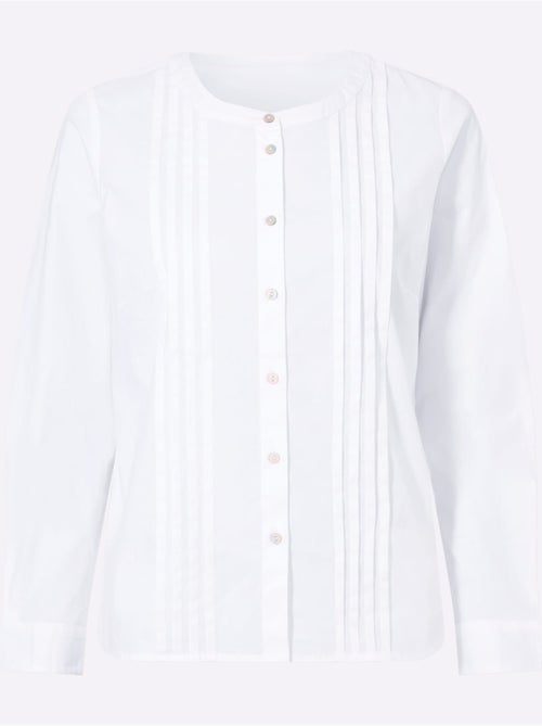 Chemisier En Coton Nervures Affinantes - Taille Standard - Helline - Kiabi Chemisier En Coton Nervures Affinantes - Taille Standard - Helline - Kiabi
