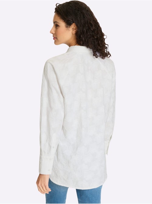 Chemisier En Coton Pur Coton - Taille Standard - Helline - Kiabi Chemisier En Coton Pur Coton - Taille Standard - Helline - Kiabi