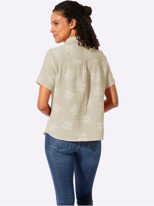 Chemisier En Coton Pur Coton - Taille Standard - Witt - Kiabi Chemisier En Coton Pur Coton - Taille Standard - Witt - Kiabi