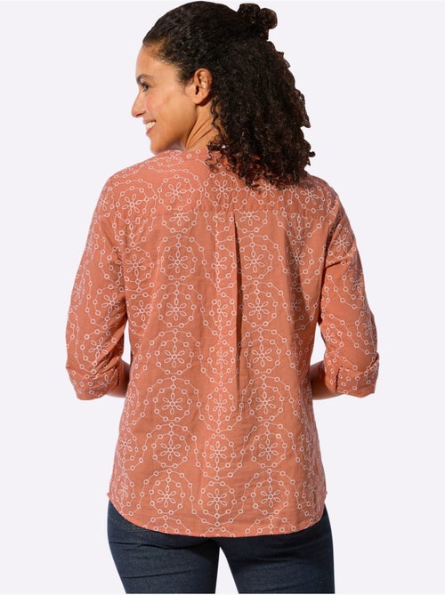 Chemisier En Coton Pur Coton - Taille Standard - Witt - Kiabi Chemisier En Coton Pur Coton - Taille Standard - Witt - Kiabi