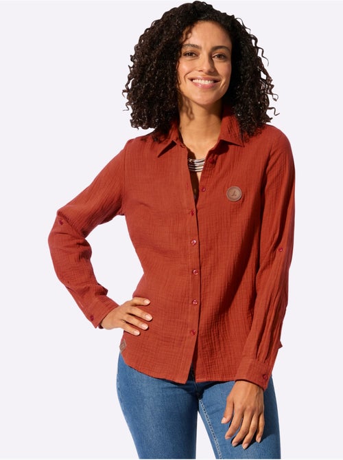 Chemisier En Coton Pur Coton - Taille Standard - Witt - Kiabi Chemisier En Coton Pur Coton - Taille Standard - Witt - Kiabi