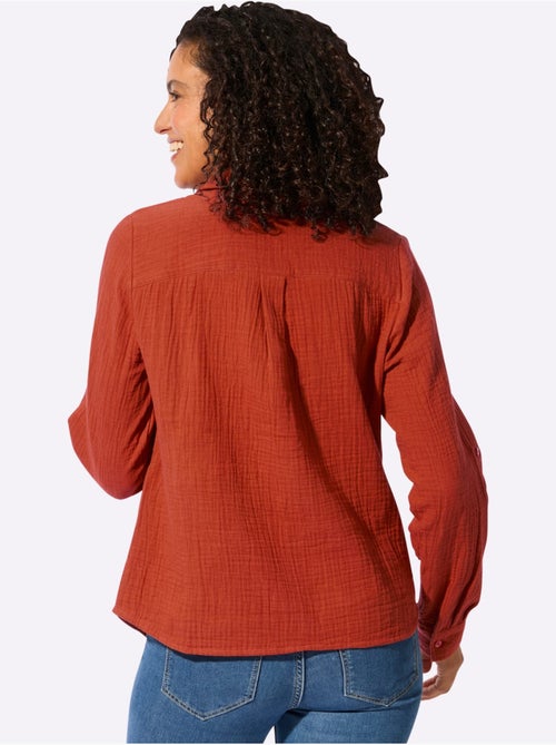 Chemisier En Coton Pur Coton - Taille Standard - Witt - Kiabi Chemisier En Coton Pur Coton - Taille Standard - Witt - Kiabi