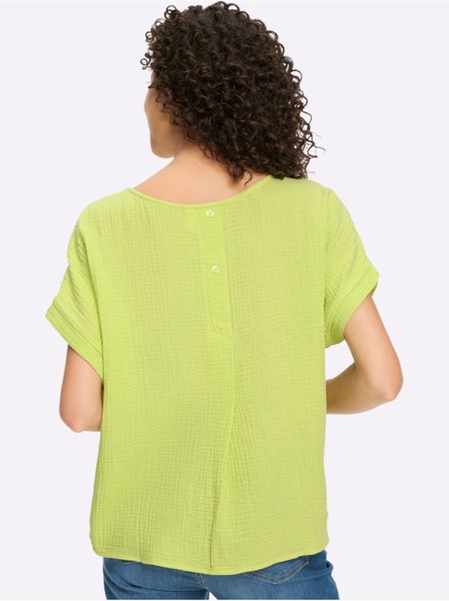 Chemisier En Coton Qualité Mousseline - Taille Standard - Helline - Kiabi Chemisier En Coton Qualité Mousseline - Taille Standard - Helline - Kiabi