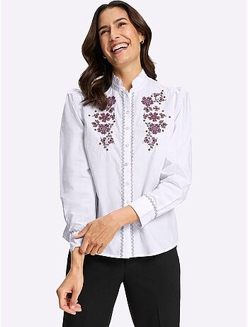 Chemisier En Coton Qualité Popeline - Taille Standard - Witt