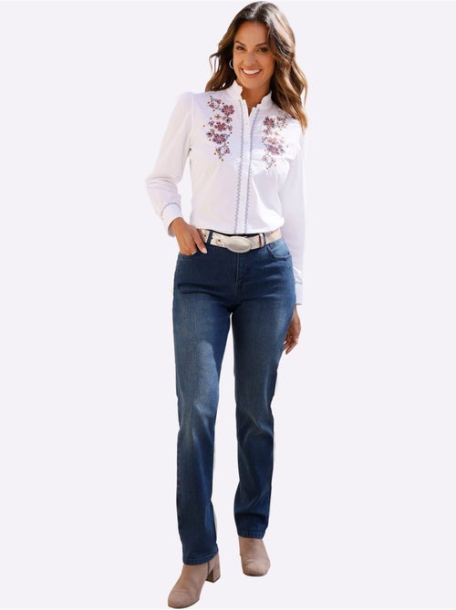 Chemisier En Coton Qualité Popeline - Taille Standard - Witt - Kiabi Chemisier En Coton Qualité Popeline - Taille Standard - Witt - Kiabi
