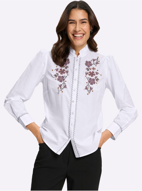 Chemisier En Coton Qualité Popeline - Taille Standard - Witt - Kiabi Chemisier En Coton Qualité Popeline - Taille Standard - Witt - Kiabi