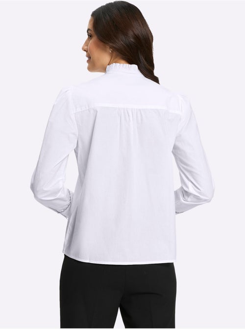 Chemisier En Coton Qualité Popeline - Taille Standard - Witt - Kiabi Chemisier En Coton Qualité Popeline - Taille Standard - Witt - Kiabi