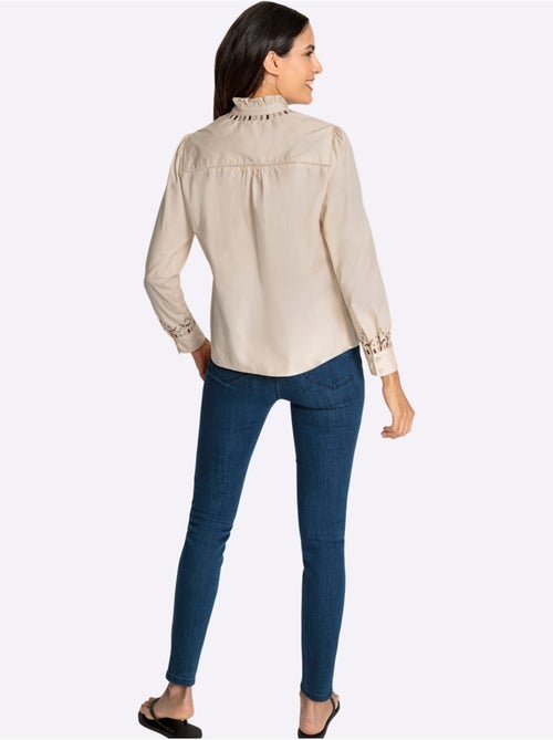 Chemisier En Coton Qualité Popeline - Taille Standard - Witt - Kiabi Chemisier En Coton Qualité Popeline - Taille Standard - Witt - Kiabi