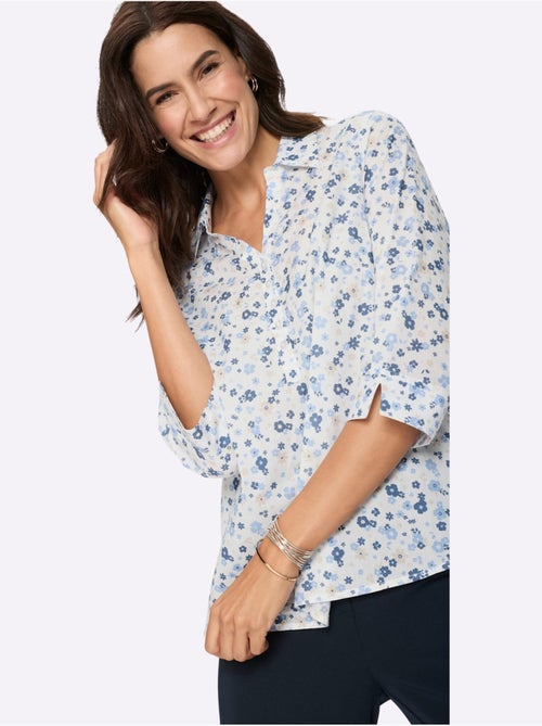Chemisier En Coton Tricot Décontracté - Taille Standard - Witt - Kiabi