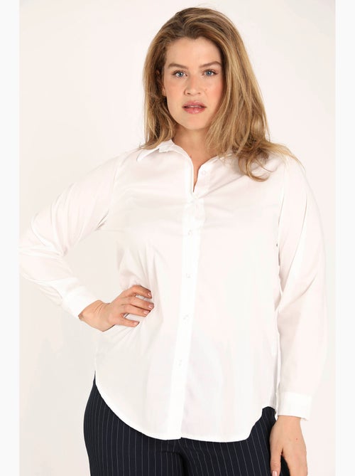 Chemisier en coton uni PAPRIKA - Kiabi