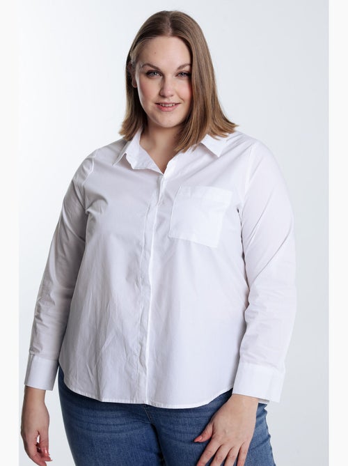 Chemisier en coton uni PAPRIKA - Kiabi