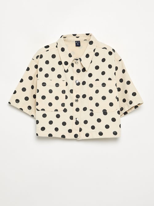 Chemisier en denim à pois - Kiabi Chemisier en denim à pois - Kiabi