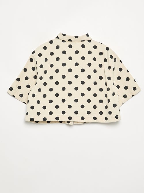 Chemisier en denim à pois - Kiabi Chemisier en denim à pois - Kiabi