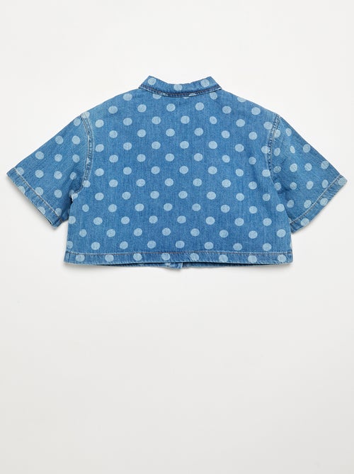 Chemisier en denim à pois - Kiabi Chemisier en denim à pois - Kiabi