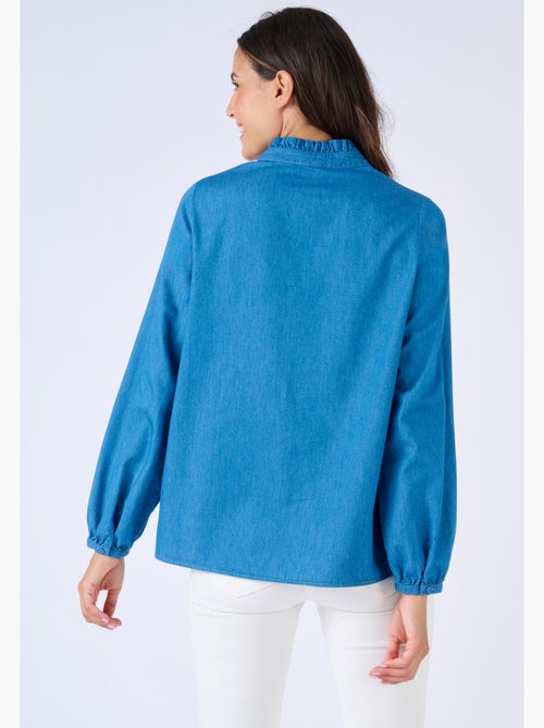 Chemisier en denim brodé - Damart - Kiabi