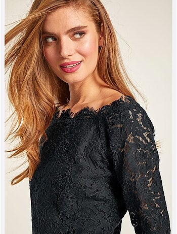 Chemisier En Dentelle - Taille Standard - Helline