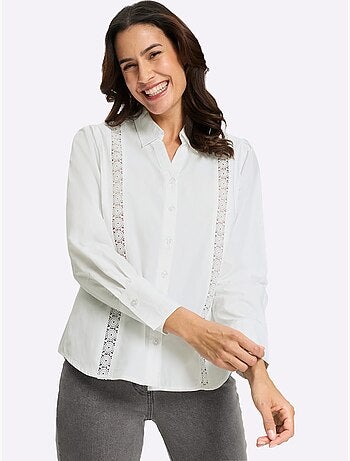 Chemisier en dentelle 50% coton - taille standard - witt