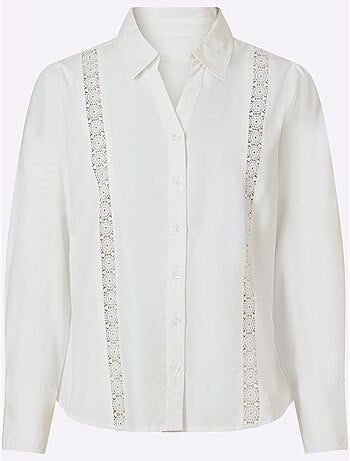 Chemisier en dentelle 50% coton - taille standard - witt