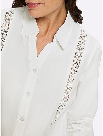 Chemisier en dentelle 50% coton - taille standard - witt