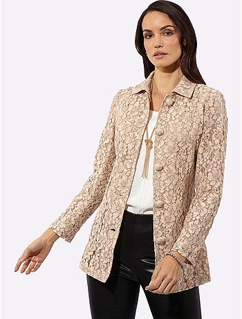 Chemisier En Dentelle 70% Coton - Taille Standard - Helline