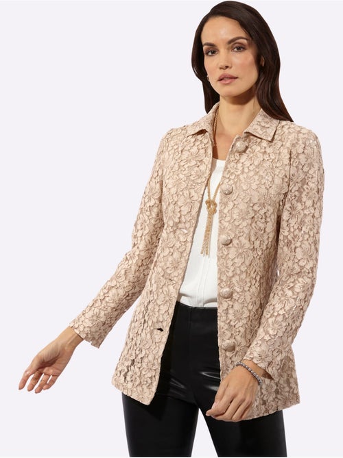 Chemisier En Dentelle 70% Coton - Taille Standard - Helline - Kiabi