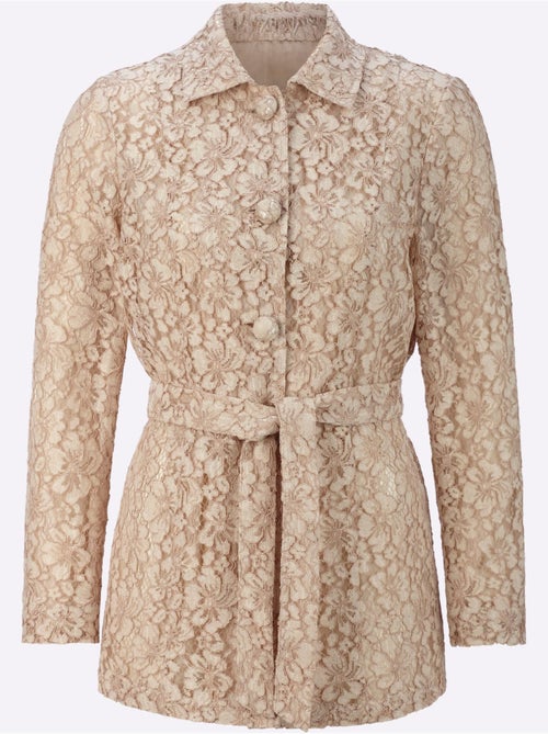 Chemisier En Dentelle 70% Coton - Taille Standard - Helline - Kiabi