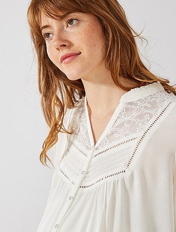 Chemisier en dentelle de grossesse - Kiabi