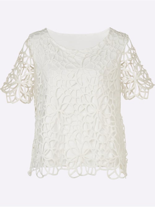 Chemisier En Dentelle Dentelle Florale - Taille Standard - helline - Kiabi