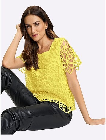 Chemisier En Dentelle Dentelle Florale - Taille Standard - Helline