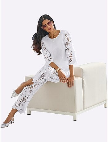 Chemisier en dentelle pur coton - taille standard - helline