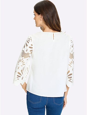 Chemisier en dentelle pur coton - taille standard - helline