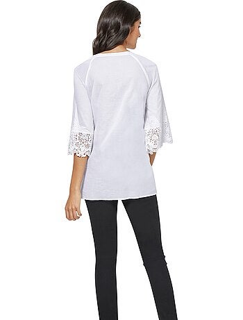 Chemisier En Dentelle Pur Coton - Taille Standard - Witt