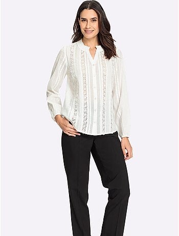 Chemisier En Dentelle Pur Coton - Taille Standard - Witt
