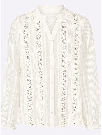 Chemisier En Dentelle Pur Coton - Taille Standard - Witt