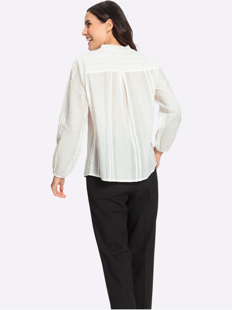 Chemisier En Dentelle Pur Coton - Taille Standard - Witt Ecru - Kiabi