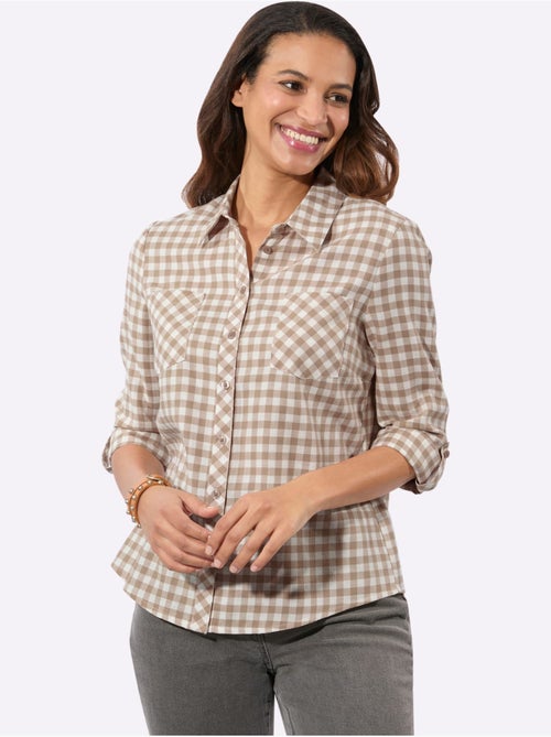 Chemisier En Flanelle Pur Coton - Taille Standard - Witt - Kiabi Chemisier En Flanelle Pur Coton - Taille Standard - Witt - Kiabi