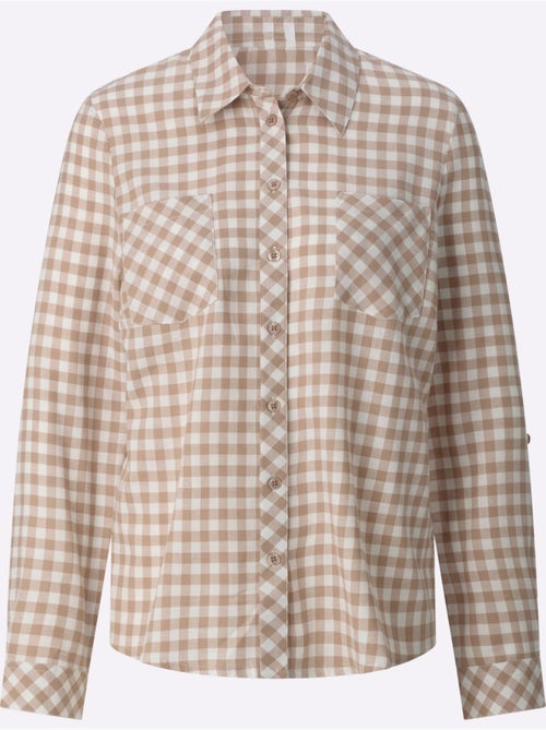 Chemisier En Flanelle Pur Coton - Taille Standard - Witt - Kiabi Chemisier En Flanelle Pur Coton - Taille Standard - Witt - Kiabi